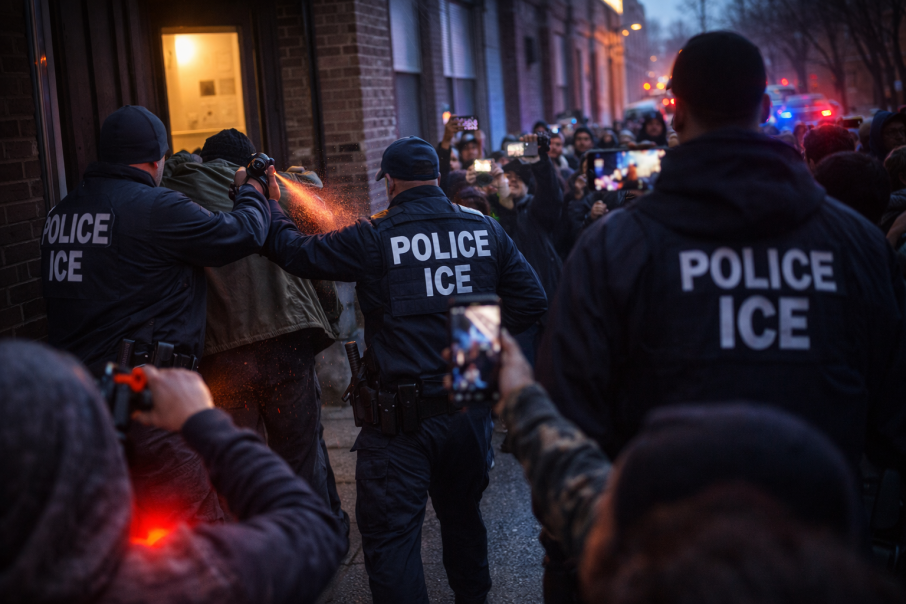 ब्रुकलिनमा आईस रेडपछि तनाव